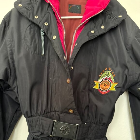 Bogner Luxury Retro Vintage 80s 90s Skiwear Ski Suit Two Piece Snowsuit Black S - Picture 4 of 12